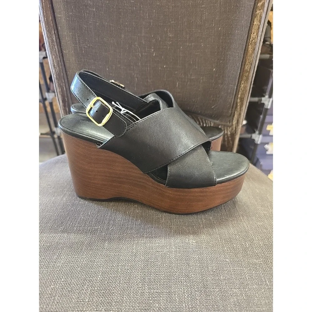 Women's Naomi Wood Wedge Heels with Memory Foam Insole Universal Thread Size 8.5